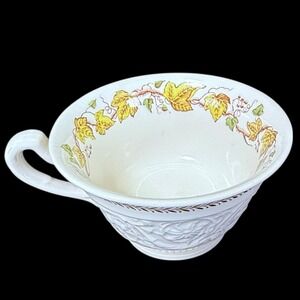 Wedgwood Patrician Golden Ivy Footed Coffee Tea Cup Made in England